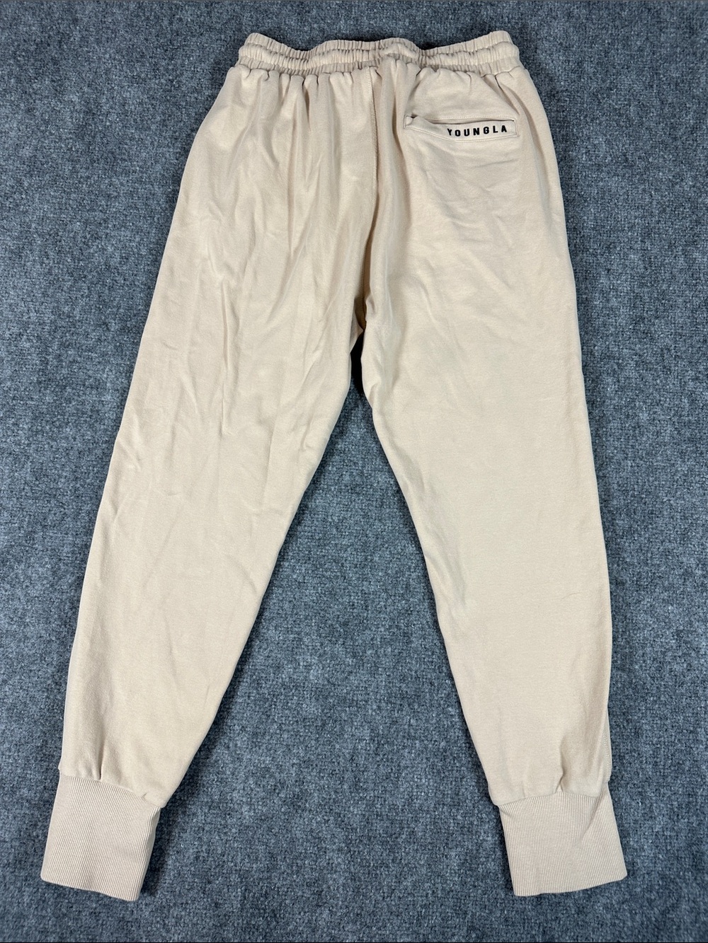 YoungLA Cloud Joggers Style 228 Tan/Oatmeal Men’s Size Small - Picture 3 of 9